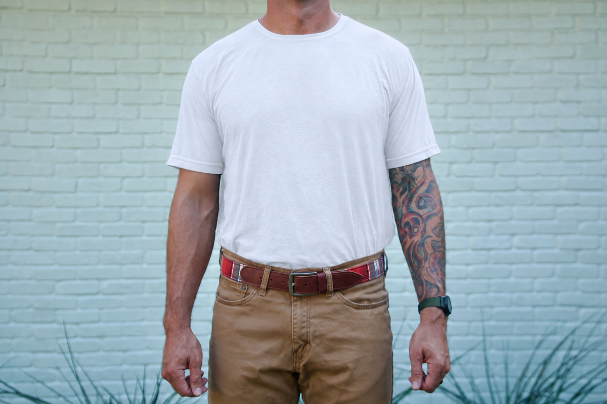 The Beale — worn with a white shirt