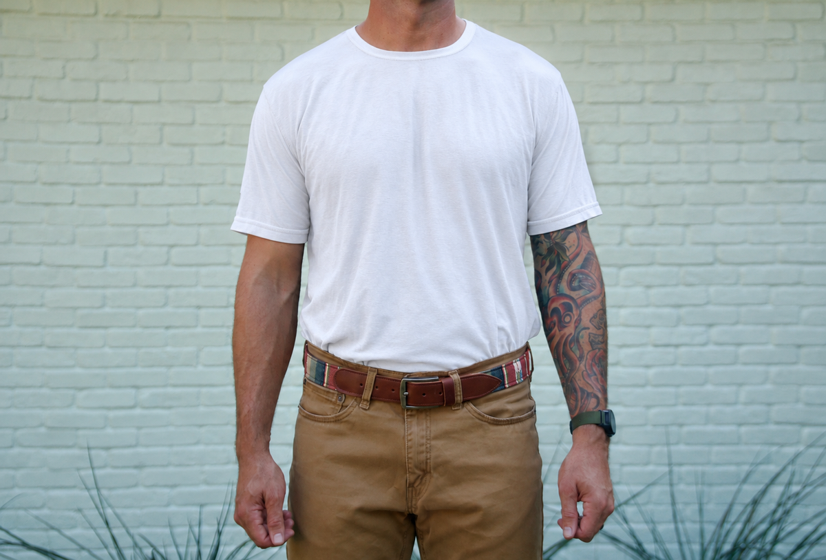 The Franklin — worn with a white shirt