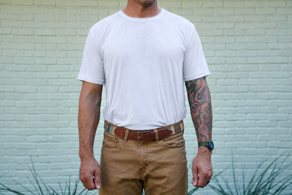The Harpeth — worn with a white shirt